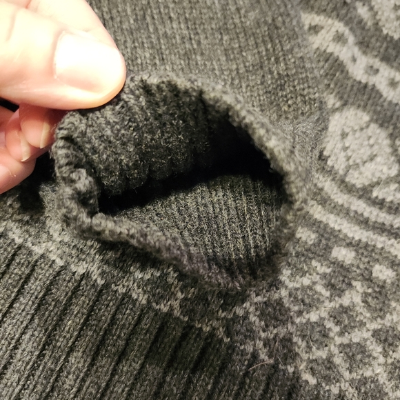 MERONA 70%ACRYLIC/30% WOOL BLEND COWL/BUTTON NECK MENS SWEATER MENS SIZE XXL - Picture 6 of 11